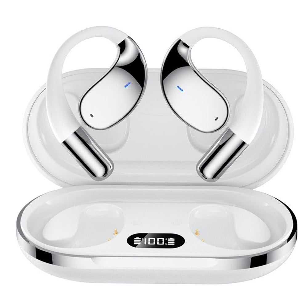 115-Language Wireless AI Translator Headphone Bluetooth Earbuds with Charging Case White V1263-JX-7298-1