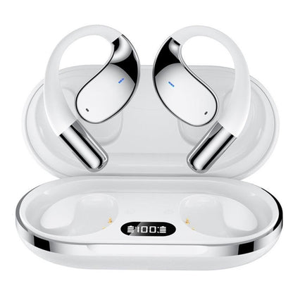 115-Language Wireless AI Translator Headphone Bluetooth Earbuds with Charging Case White V1263-JX-7298-1