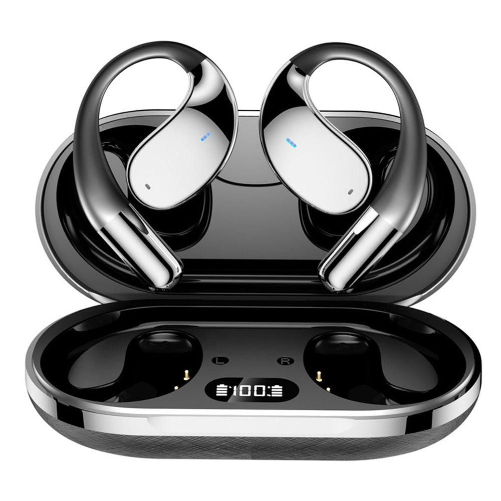 115-Language Wireless AI Translator Headphone Bluetooth Earbuds with Charging Case Black V1263-JX-7298-2