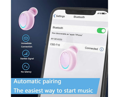 Wireless Earbuds Bluetooth Wireless Headphones Waterproof Earphones V1263-JX-73
