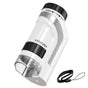 50X-300X Handheld Microscope with LED Lights Portable Pocket Zoom Silver V1263-JX-7304-2