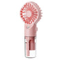 Handheld Misting Fan - Portable Rechargeable Spray Cooling Fan for Home & Office Pink V1263-JX-7307-2