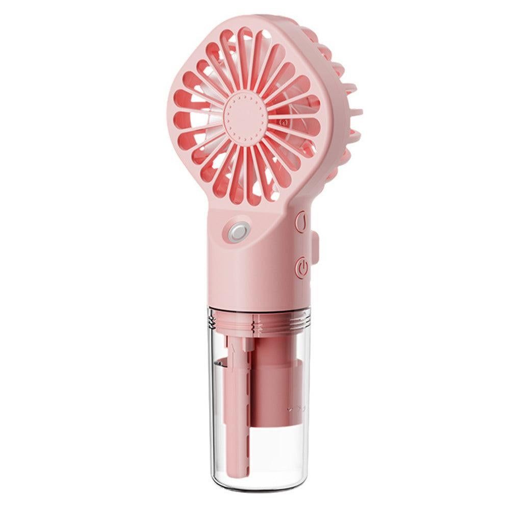 Handheld Misting Fan - Portable Rechargeable Spray Cooling Fan for Home & Office Black V1263-JX-7307-3