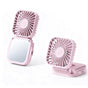 Mini Foldable Neck Hanging Fan Portable USB Rechargeable Personal Cooler Pink V1263-JX-7308-3
