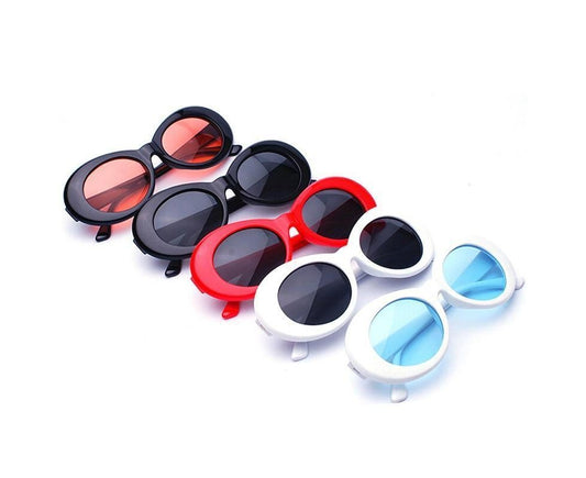 Goggle Kurt Cobain Glasses Oval Sunglasses Ladies Glasses Vintage Retro Sun Glasses Women's UV400Drop Ship - V1263-JX-731