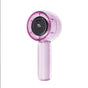 Mini Transparent Handheld Fan with LED Color Display and Rechargeable Battery Purple V1263-JX-7310-1