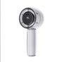 Mini Transparent Handheld Fan with LED Color Display and Rechargeable Battery Gray V1263-JX-7310-4