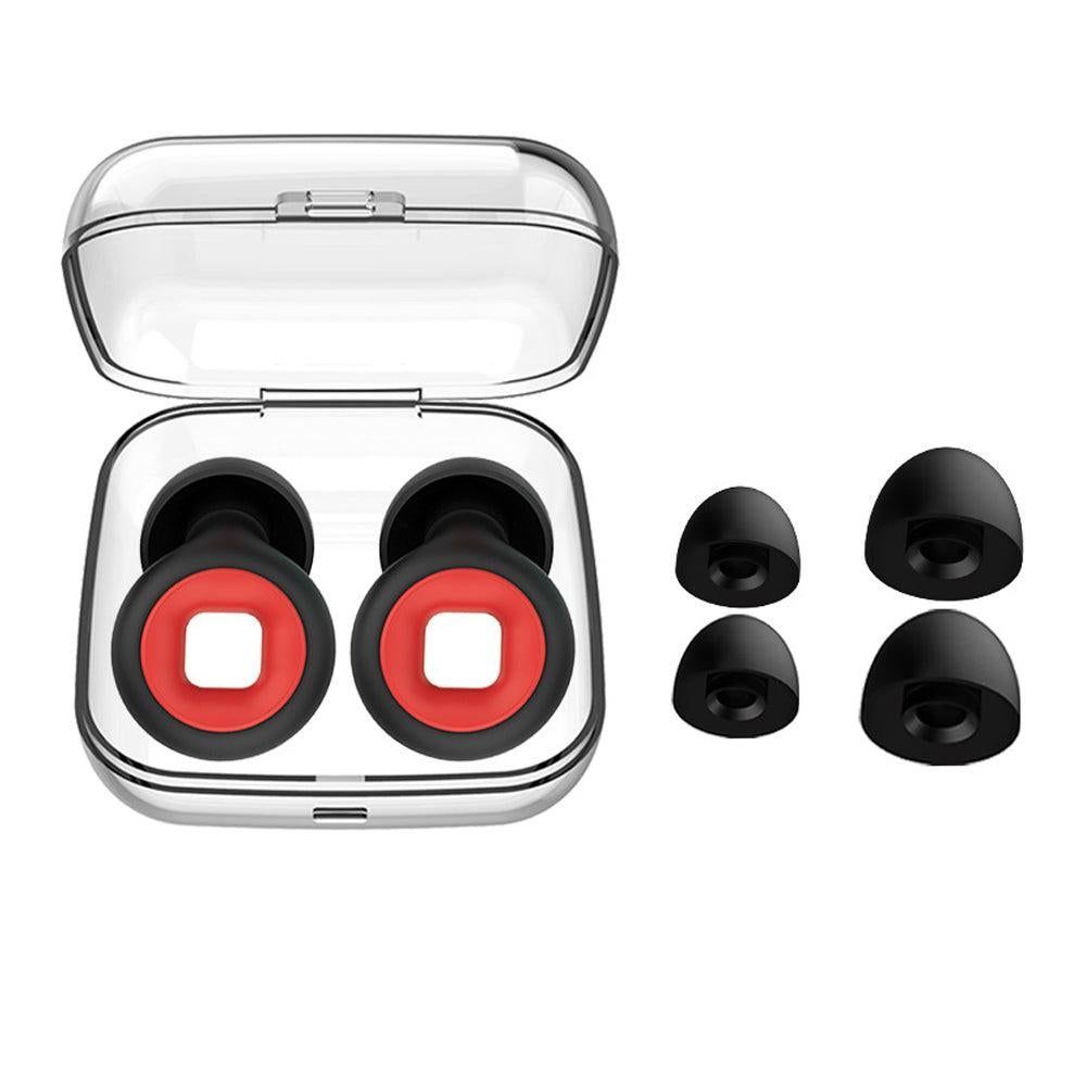 Reusable Hoop Noise Reduction Earplugs Red V1263-JX-7311-1