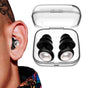 Reusable Hoop Noise Reduction Earplugs Black V1263-JX-7311-4