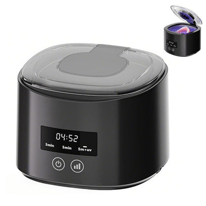 Ultrasonic Retainer Cleaner Dental Cleaning Machine Black V1263-JX-7312-2