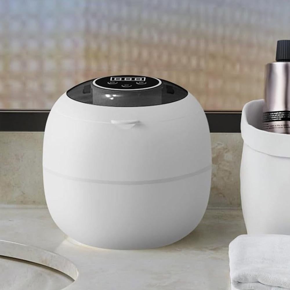 Ultrasonic Retainer Cleaner Machine 45kHz Ultrasonic Dentures Cleaner for Night Guards Braces Aligner White V1263-JX-7313-1