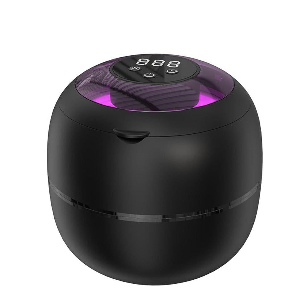 Ultrasonic Retainer Cleaner Machine 45kHz Ultrasonic Dentures Cleaner for Night Guards Braces Aligner Black V1263-JX-7313-2