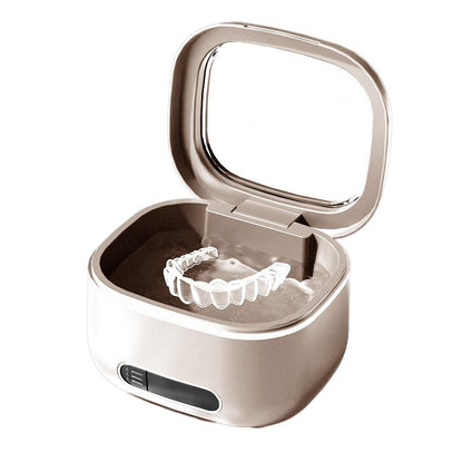 Upgraded Retainer Cleaner Machine for Braces Aligner Toothbrush Jewelry Beige V1263-JX-7314-1