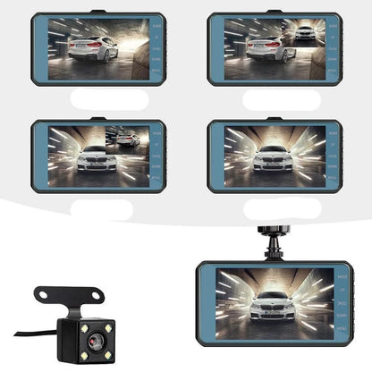 1080P Touch Screen Car Dash Camera Video DVR Recorder Front and Rear Night Vision Car Driving Recorder Cam V1263-JX-7315