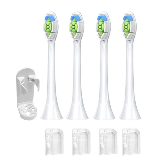 4Pcs Electric Toothbrush Replacement Heads Compatible with Philips HX3/HX6/HX9 Series White V1263-JX-7321-2