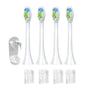 4Pcs Electric Toothbrush Replacement Heads Compatible with Philips HX3/HX6/HX9 Series White V1263-JX-7321-2