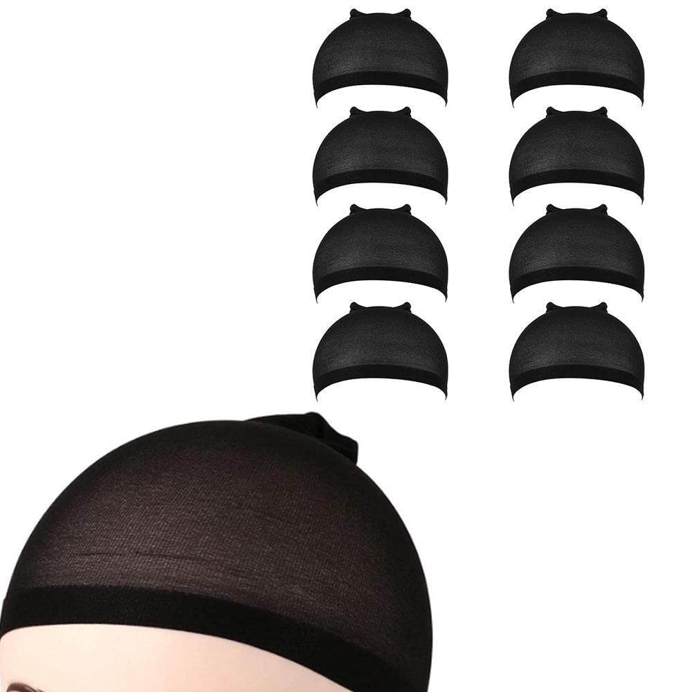 8Pcs Stocking Wig Caps Stretchy Nylon Hair Net for Women Nude V1263-JX-7322-1