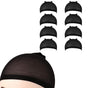 8Pcs Stocking Wig Caps Stretchy Nylon Hair Net for Women Black V1263-JX-7322-2