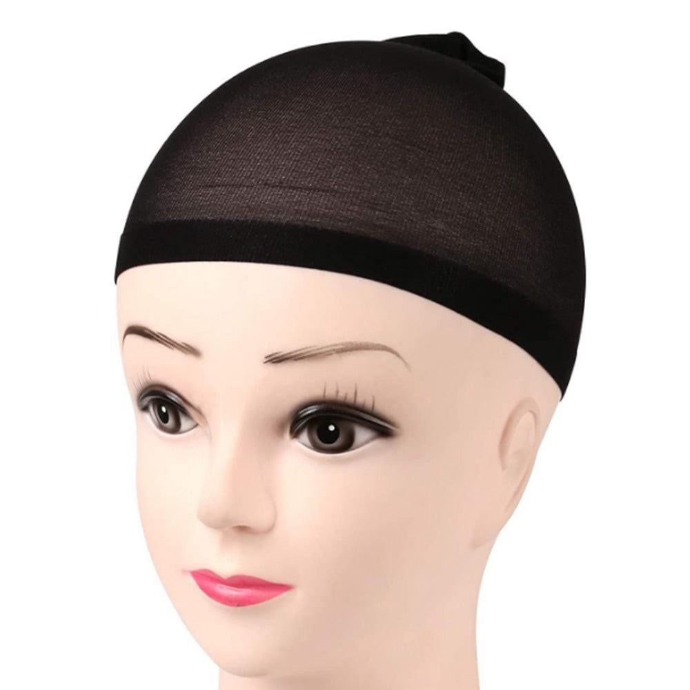 8Pcs Stocking Wig Caps Stretchy Nylon Hair Net for Women Black V1263-JX-7322-2