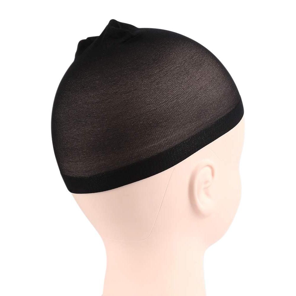 8Pcs Stocking Wig Caps Stretchy Nylon Hair Net for Women Black V1263-JX-7322-2