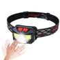 Motion Sensor LED Headlamp Rechargeable Flashlight for Camping Running Fishing Cycling V1263-JX-7325