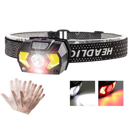 Motion Sensor LED Headlamp Rechargeable Flashlight for Camping Running Fishing Cycling V1263-JX-7325