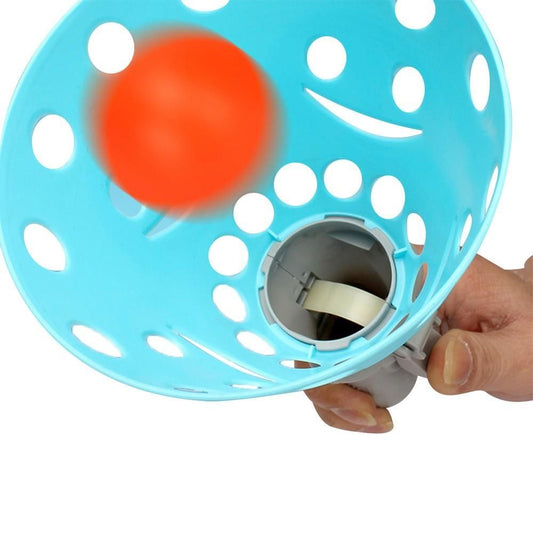 Catch Ball Game with 2 Catch Launcher Baskets and 4 Balls Blue V1263-JX-7326-1
