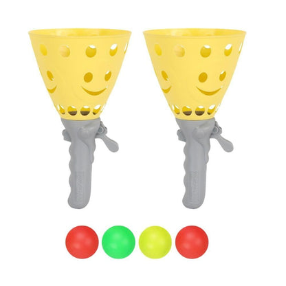 Catch Ball Game with 2 Catch Launcher Baskets and 4 Balls Pink V1263-JX-7326-2