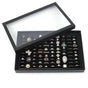 100 Slots Jewelry Ring Display Organizer Tray Case V1263-JX-7328