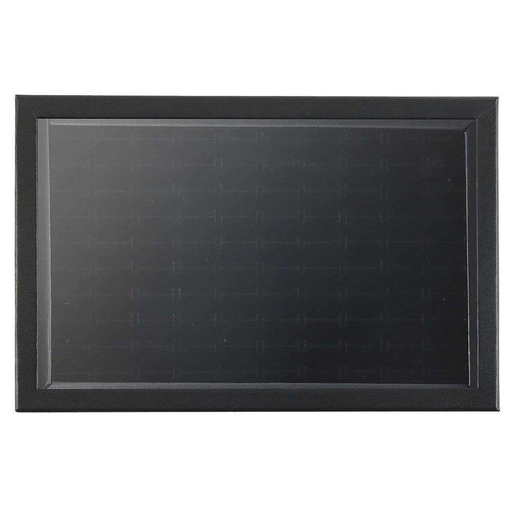 100 Slots Jewelry Ring Display Organizer Tray Case V1263-JX-7328