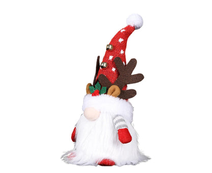 Antler Faceless Doll Music Luminous Xmas Pendant-Red 28cm V1263-JX-733
