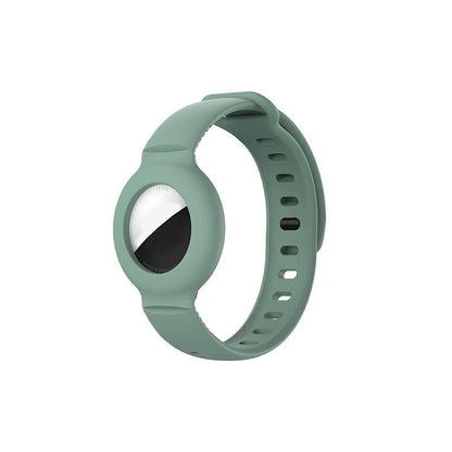 Silicone Airtag Wristband Black V1263-JX-7331-2