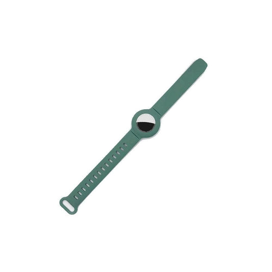Silicone Airtag Wristband Green V1263-JX-7331-3