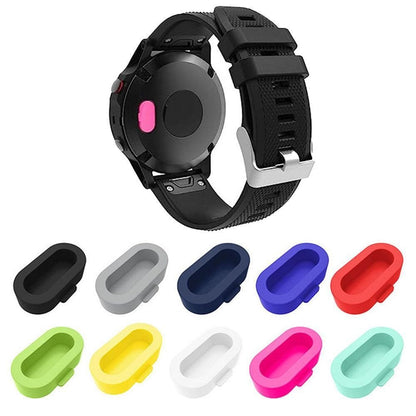10Pcs for Garmin Smartwatch Charging Port Protector Silicone Dust Plug Multicolor V1263-JX-7332