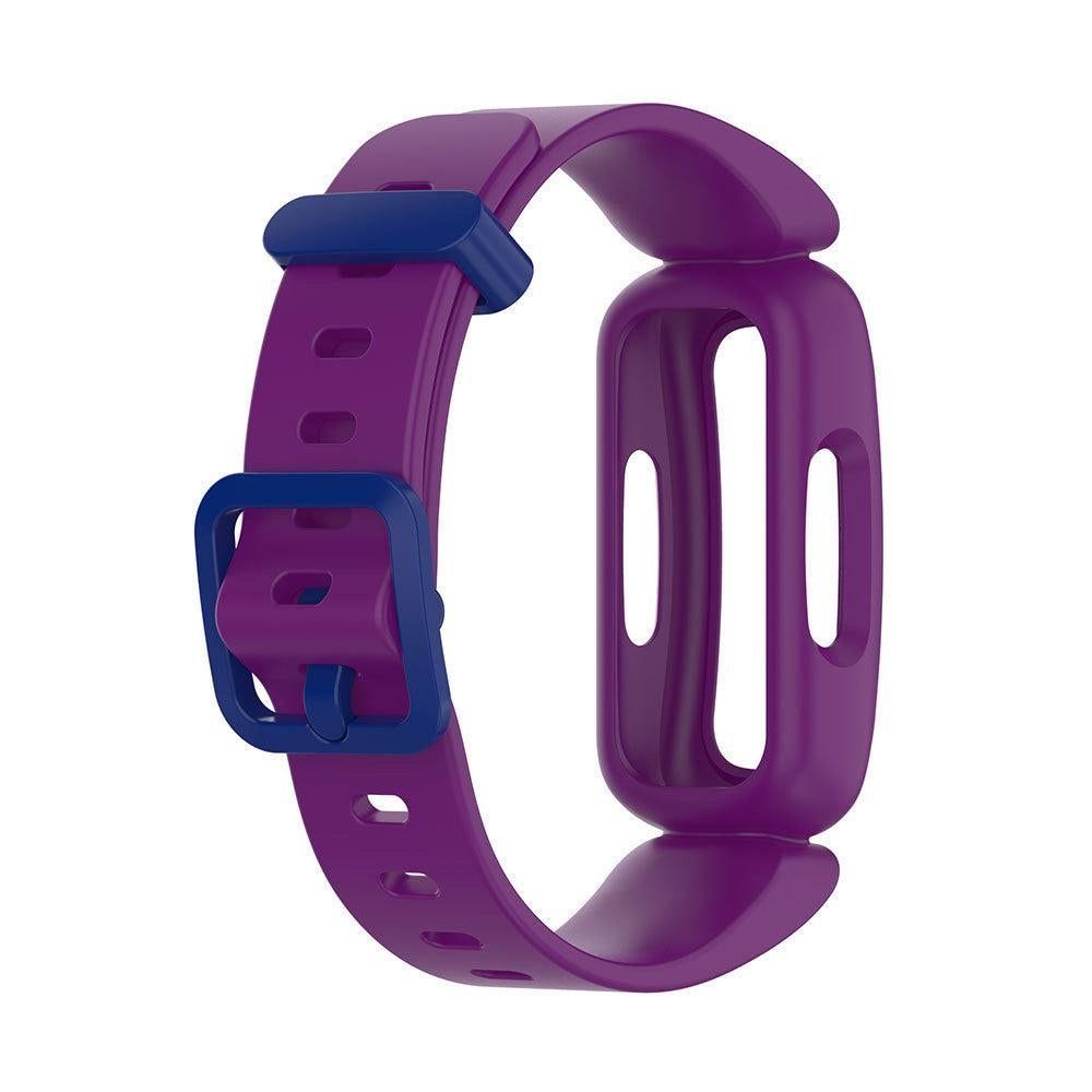 2Pcs For Fitbit Ace 3 Replacement Wristband Silicone Watch Straps Purple V1263-JX-7333-1