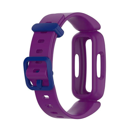 2Pcs For Fitbit Ace 3 Replacement Wristband Silicone Watch Straps Purple V1263-JX-7333-1