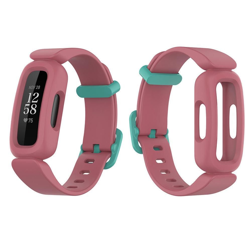 2Pcs For Fitbit Ace 3 Replacement Wristband Silicone Watch Straps Pink V1263-JX-7333-2