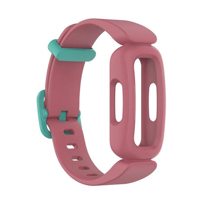 2Pcs For Fitbit Ace 3 Replacement Wristband Silicone Watch Straps Pink V1263-JX-7333-2