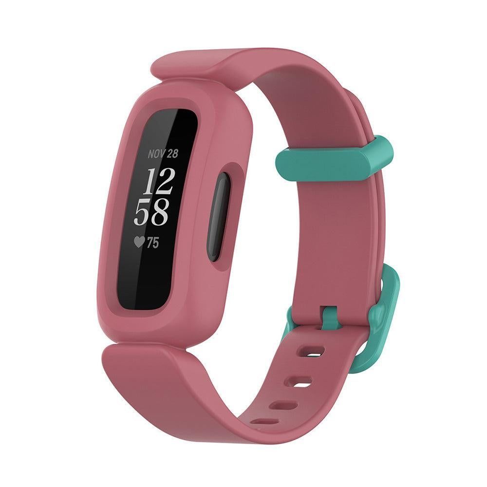 2Pcs For Fitbit Ace 3 Replacement Wristband Silicone Watch Straps Pink V1263-JX-7333-2