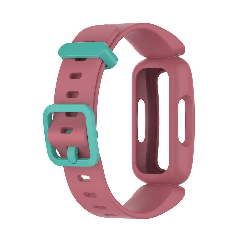 2Pcs For Fitbit Ace 3 Replacement Wristband Silicone Watch Straps Pink V1263-JX-7333-2