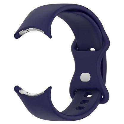 For Google Pixel Watch 1 / 2 Soft Replacement Strap Silicone Sport Watch Band Blue - L V1263-JX-7340-2