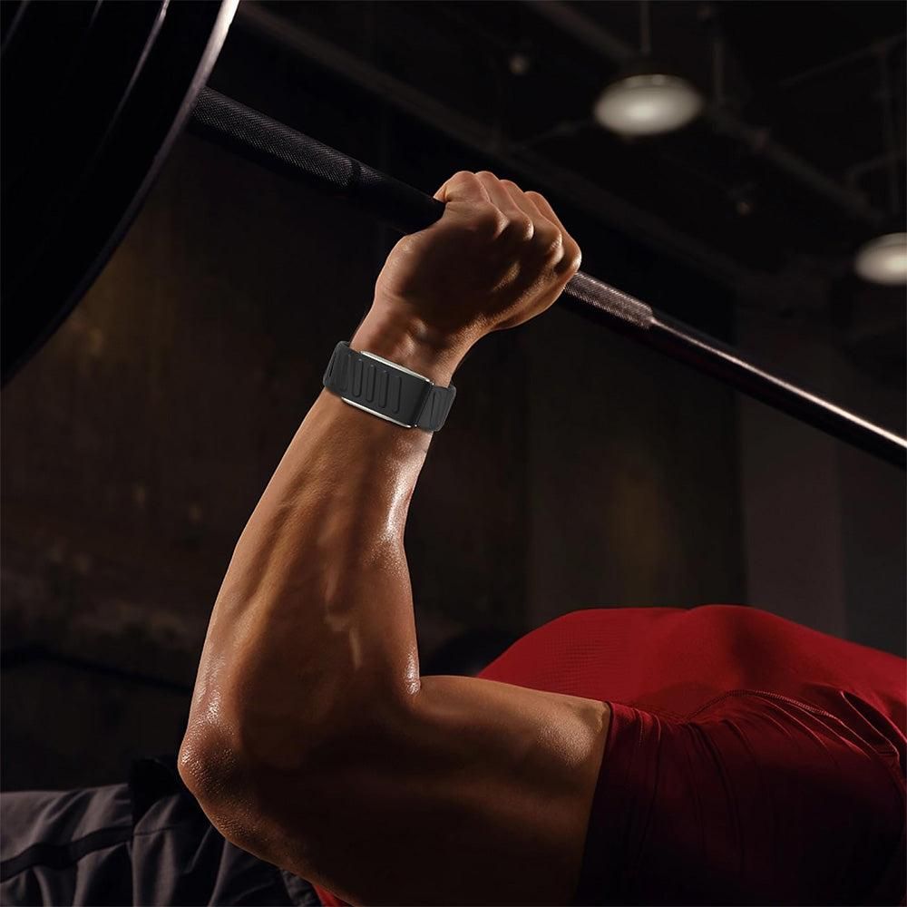 Silicone Sport Band for Whoop 5.0 Waterproof Replacement Wrist Strap Black V1263-JX-7342-1