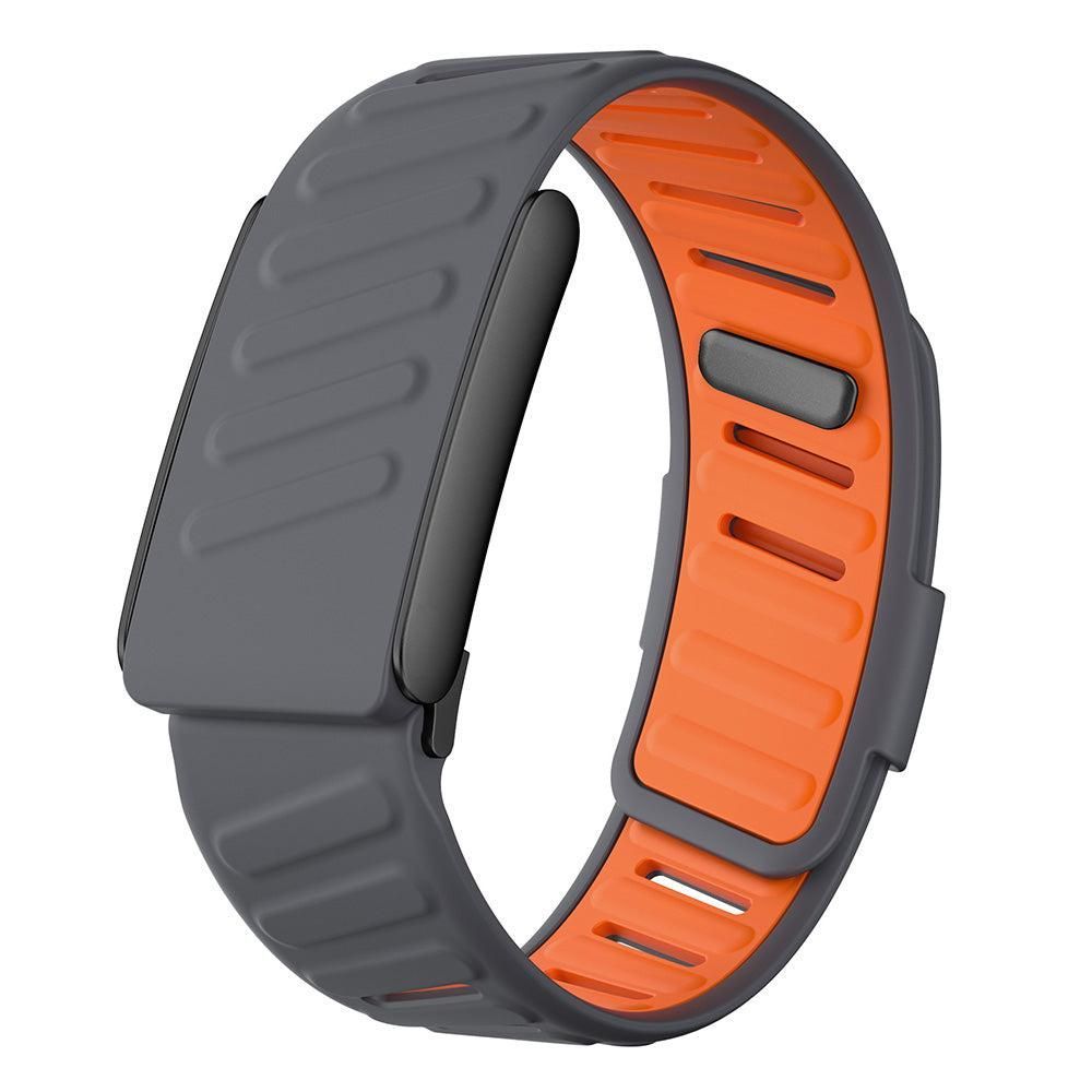 Silicone Sport Band for Whoop 5.0 Waterproof Replacement Wrist Strap Dark Grey V1263-JX-7342-2