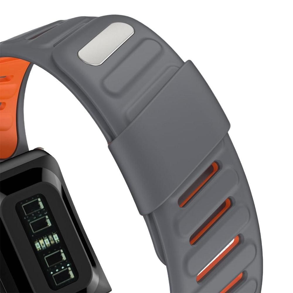 Silicone Sport Band for Whoop 5.0 Waterproof Replacement Wrist Strap Dark Grey V1263-JX-7342-2