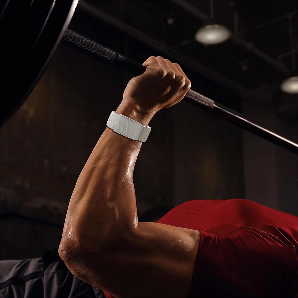 Silicone Sport Band for Whoop 5.0 Waterproof Replacement Wrist Strap White V1263-JX-7342-3