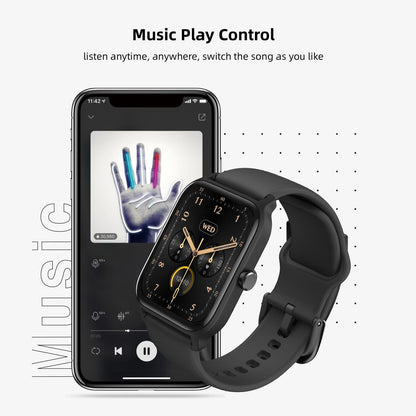 1.8inch Smart Watch IP68 BT5.3 for Android iOS with Heart Rate Monitoring Exercise Records 1pc(Blue) V1263-JX-7347-2
