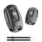 1 Pair Black Bluetooth Mobile Phone Camera Remote Control Rechargeable Shutter V1263-JX-7348