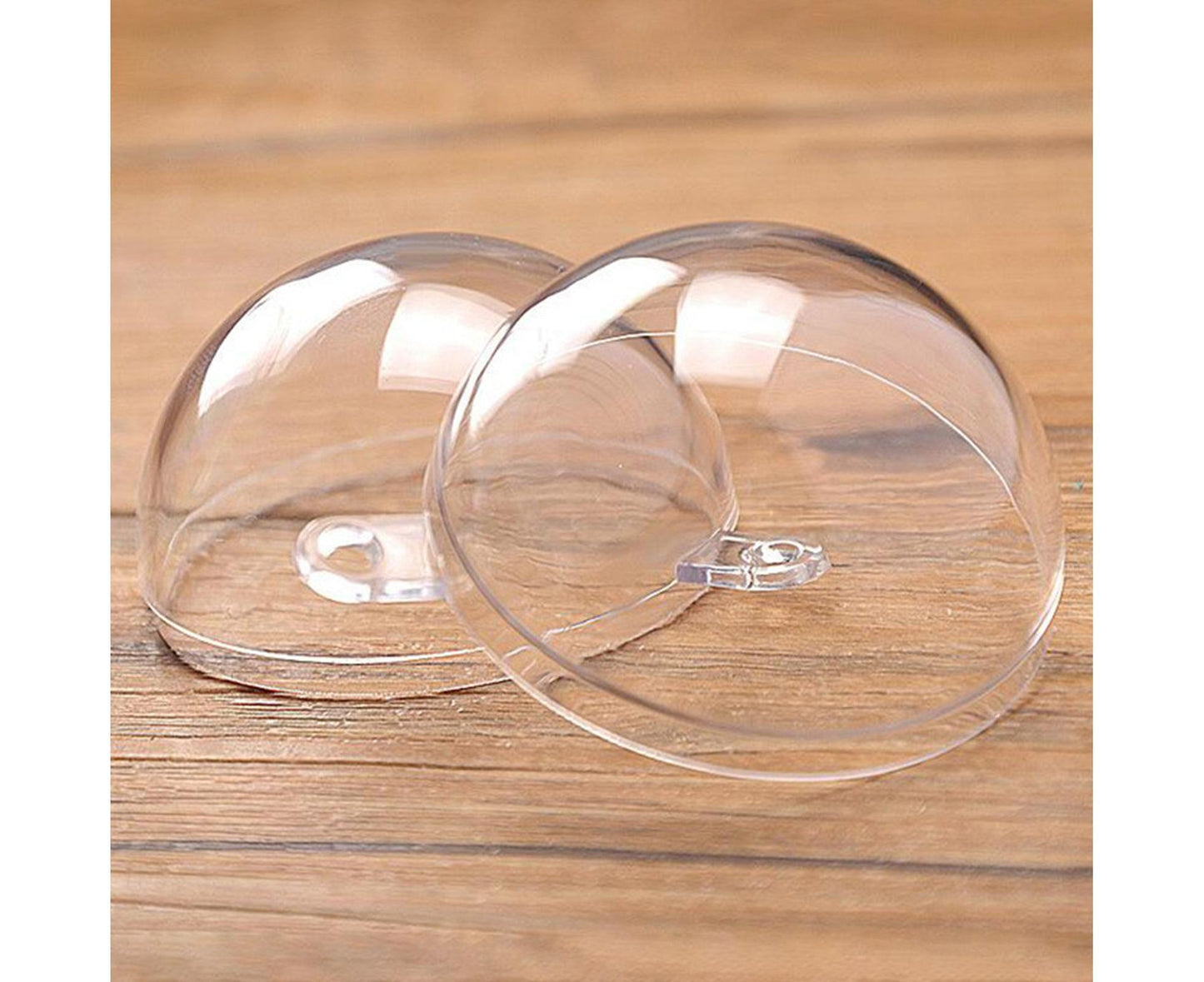 5Pcs Xmas Ball Transparent Fillable Shatterproof-9cm V1263-JX-735