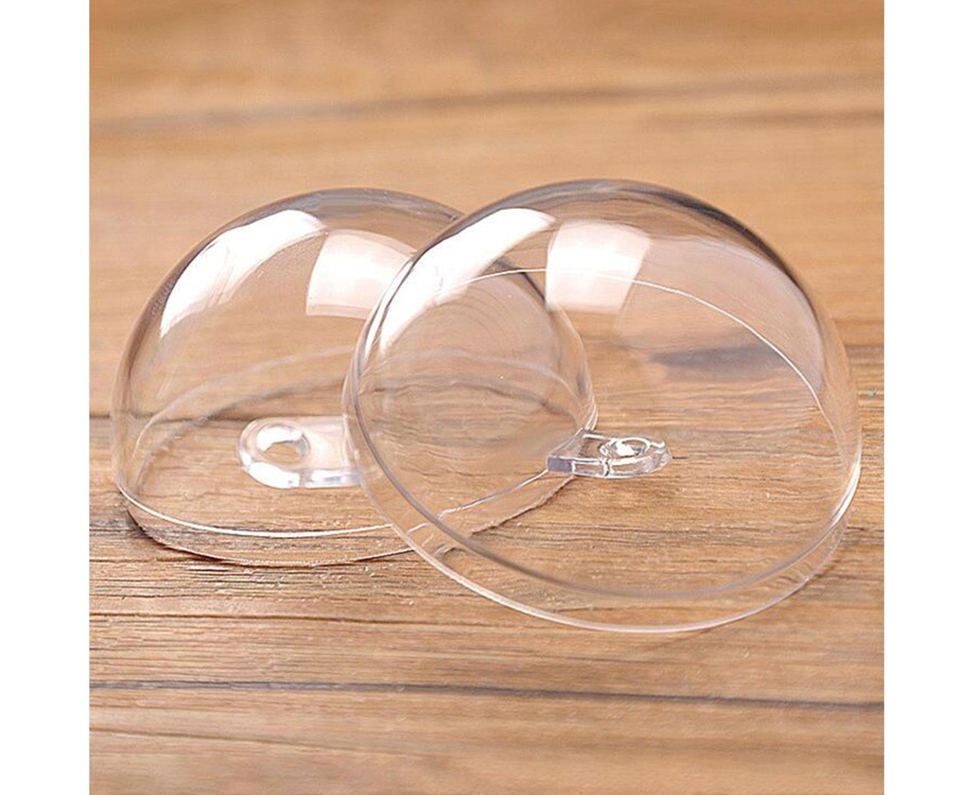 5Pcs Xmas Ball Transparent Fillable Shatterproof-9cm V1263-JX-735