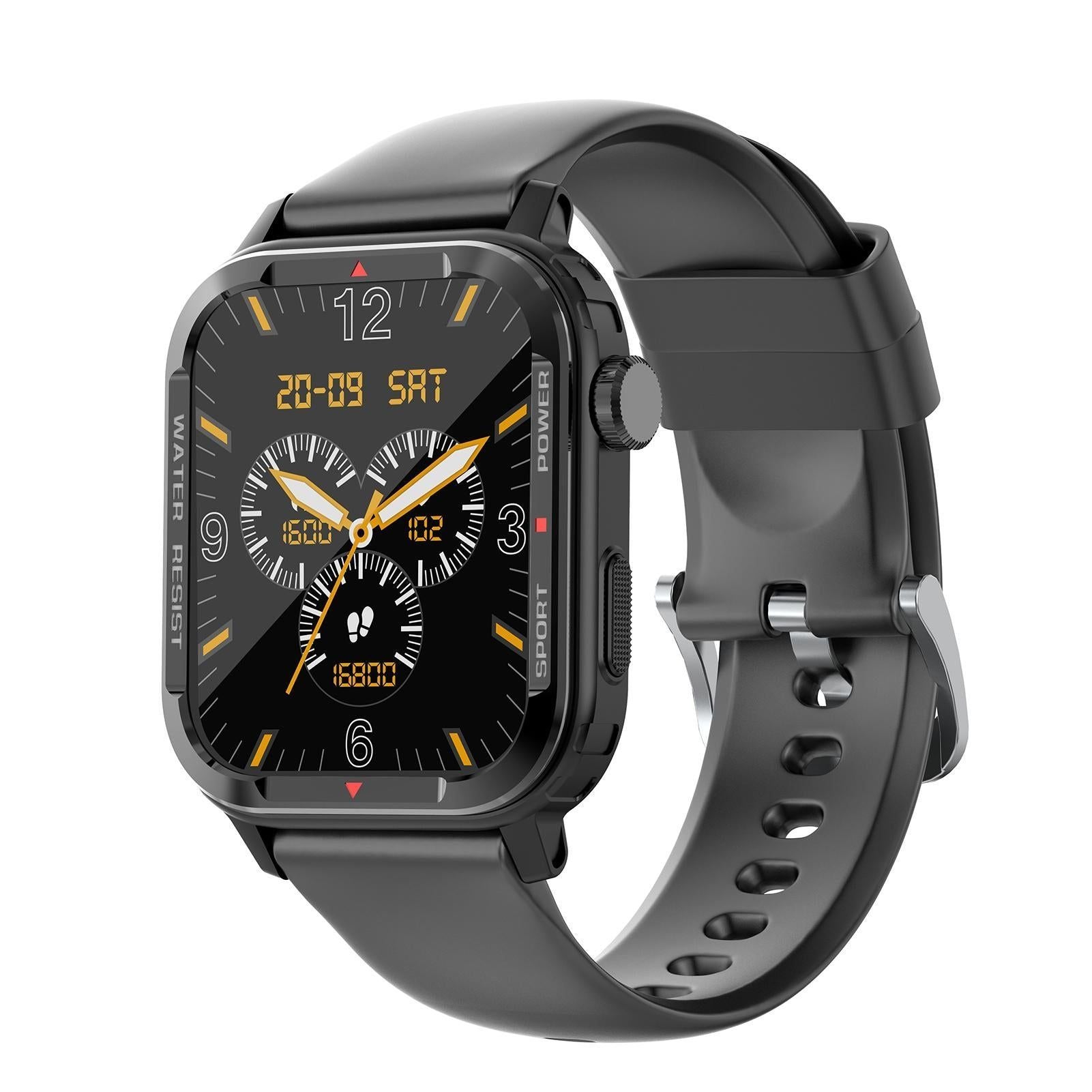 Smart Watch 1.85 inch Square Screen IP67 45*39mm 1pc (Black) V1263-JX-7352-1